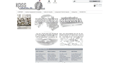 Desktop Screenshot of kossindustrial.com